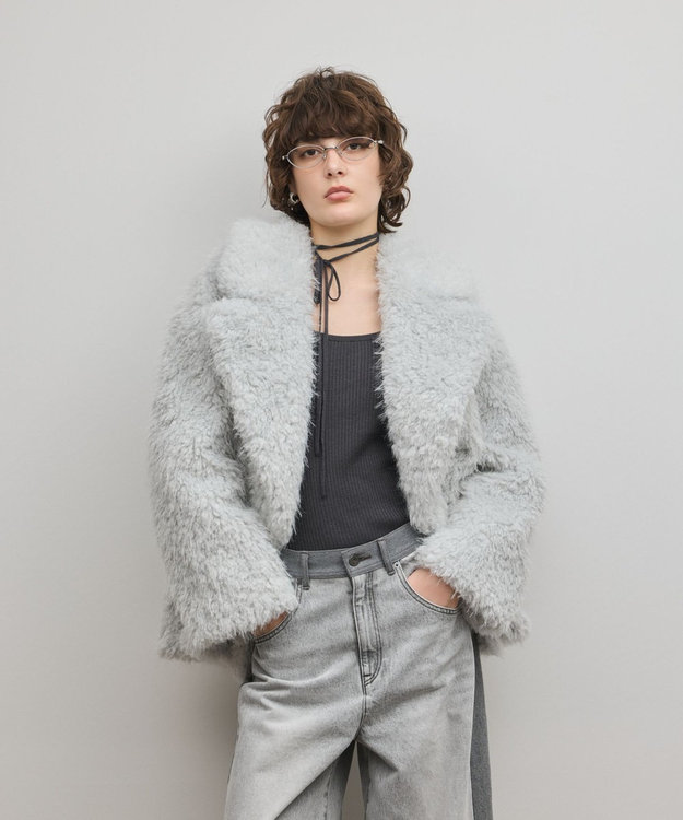 フェイクファーPコート / GRACE CONTINENTAL | GRACE CONTINENTAL