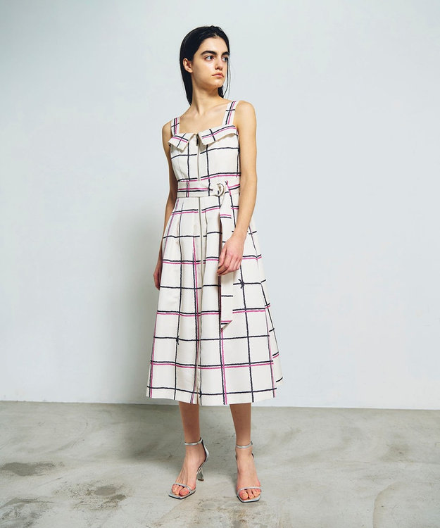 ロープチェックワンピース / GRACE CONTINENTAL | GRACE CONTINENTAL