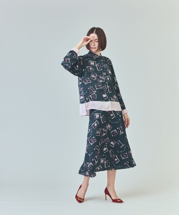 トランププリントブラウス / GRACE CONTINENTAL | GRACE CONTINENTAL