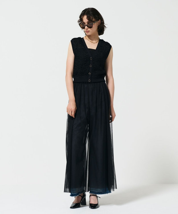 チュールレイヤードパンツ / GRACE CONTINENTAL | GRACE CONTINENTAL