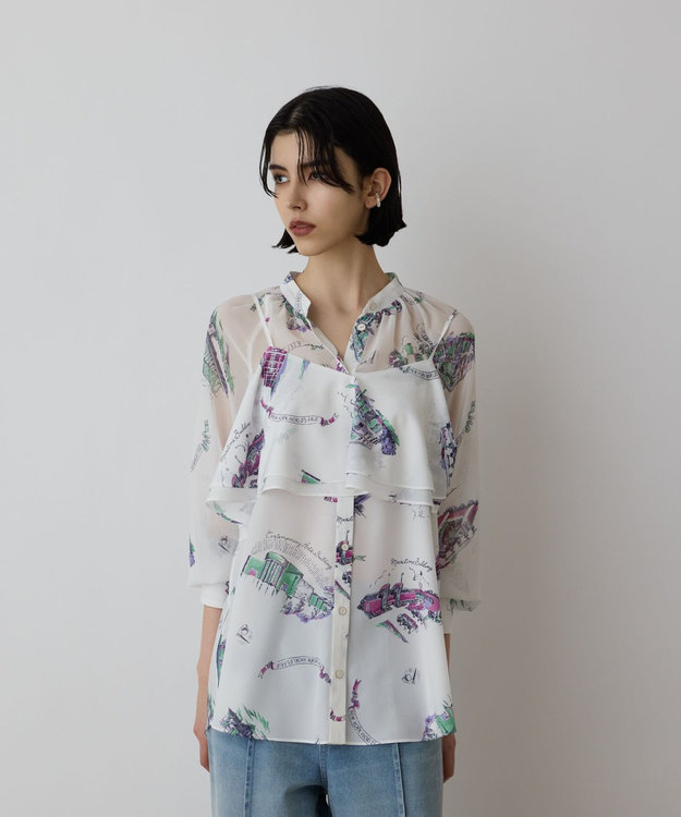 スーヴェニールプリントブラウス / GRACE CONTINENTAL | GRACE
