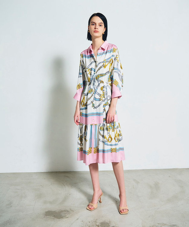 スカーフプリントシャツドレス / GRACE CONTINENTAL | GRACE