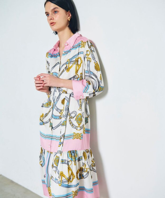 スカーフプリントシャツドレス / GRACE CONTINENTAL | GRACE