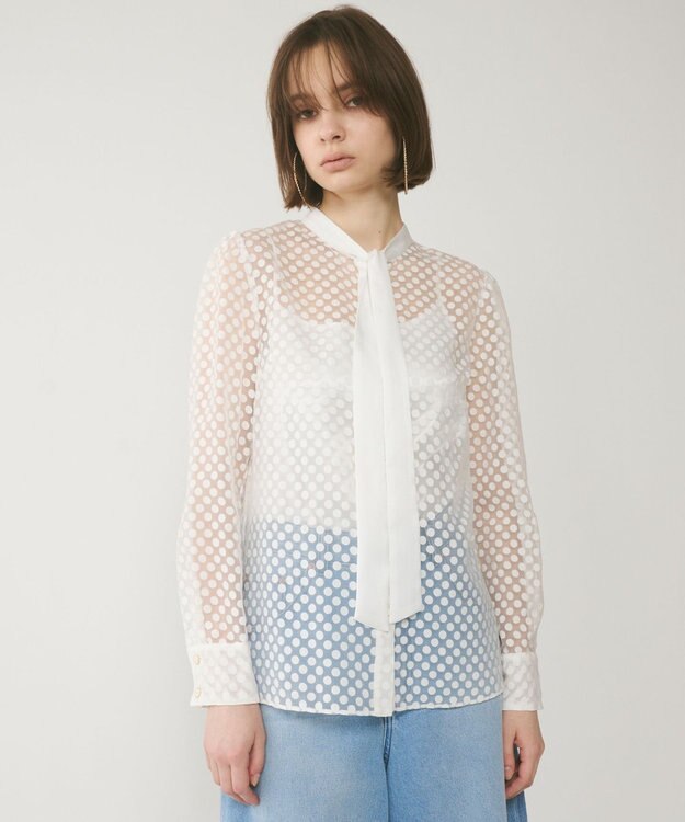 ドットオパールタイ付ブラウス / GRACE CONTINENTAL | GRACE