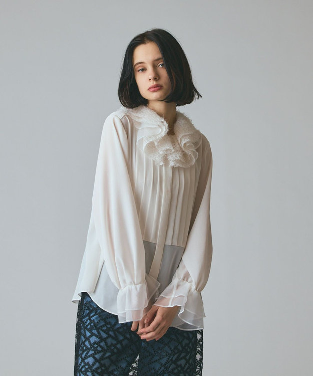 フェザーチュールカラーブラウス / GRACE CONTINENTAL | GRACE