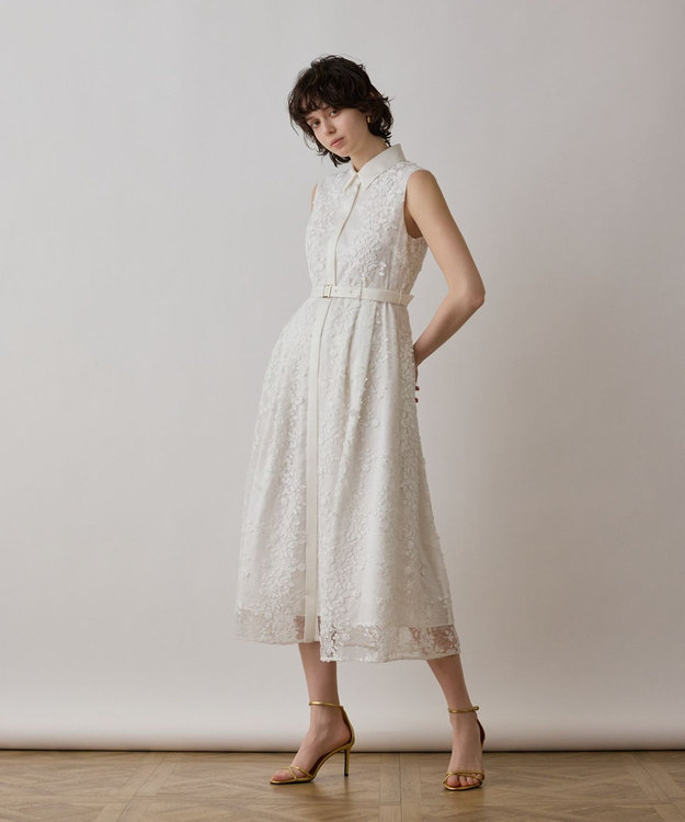 フラワーライン刺繍ワンピース / GRACE CONTINENTAL | GRACE