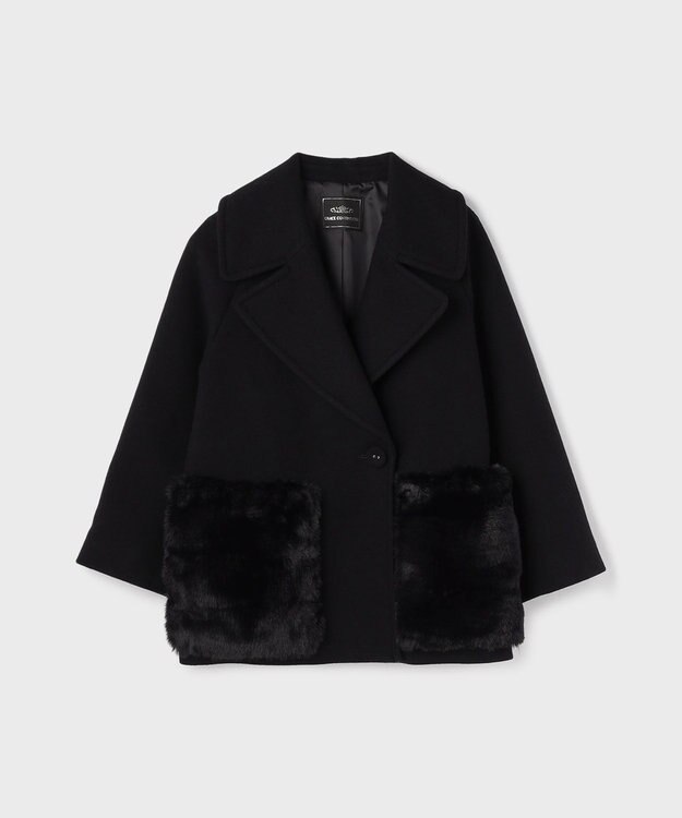 ファーポケットピーコート / GRACE CONTINENTAL | GRACE CONTINENTAL