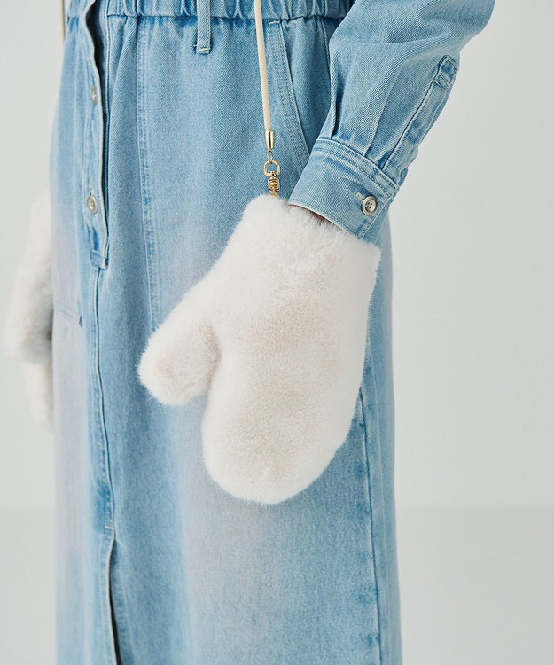 LOU ANDREA フェイクファーミトン / GRACE CONTINENTAL | GRACE