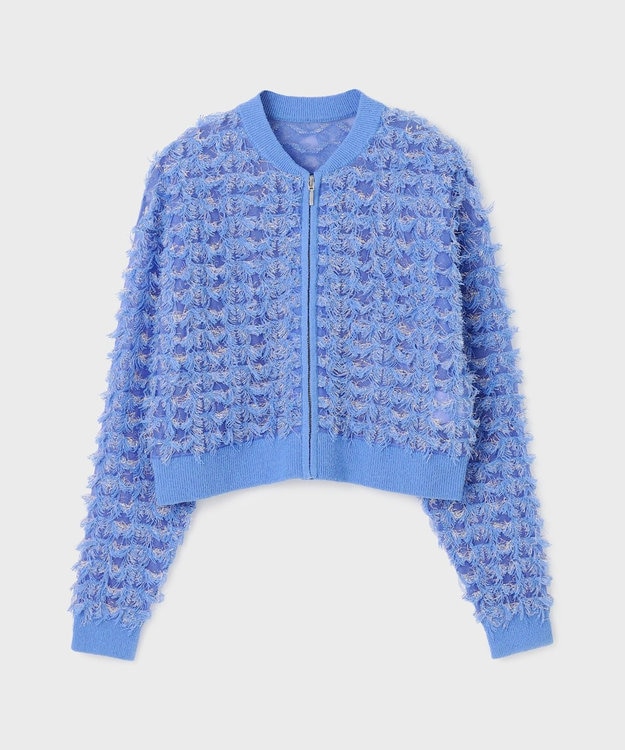 フリンジニットzipカーディガン / GRACE CONTINENTAL | GRACE