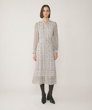 チェーンチェックプリントワンピース / GRACE CONTINENTAL | GRACE