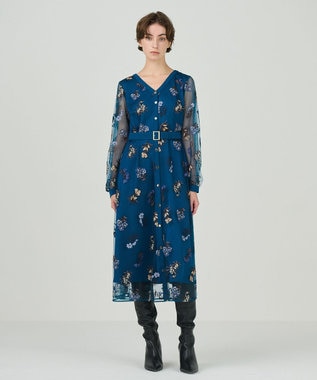 チュールフラワー刺繍ワンピース / GRACE CONTINENTAL | GRACE