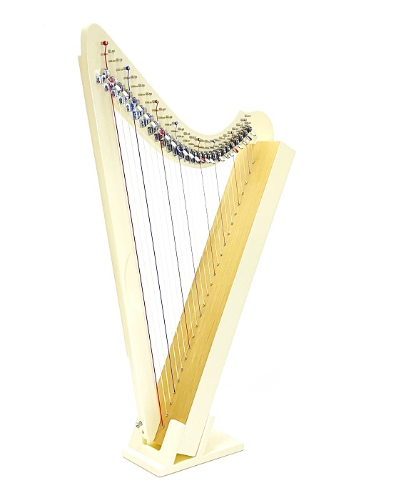 グレースハープ・インターナショナル / プレストハープ26/アイボリー