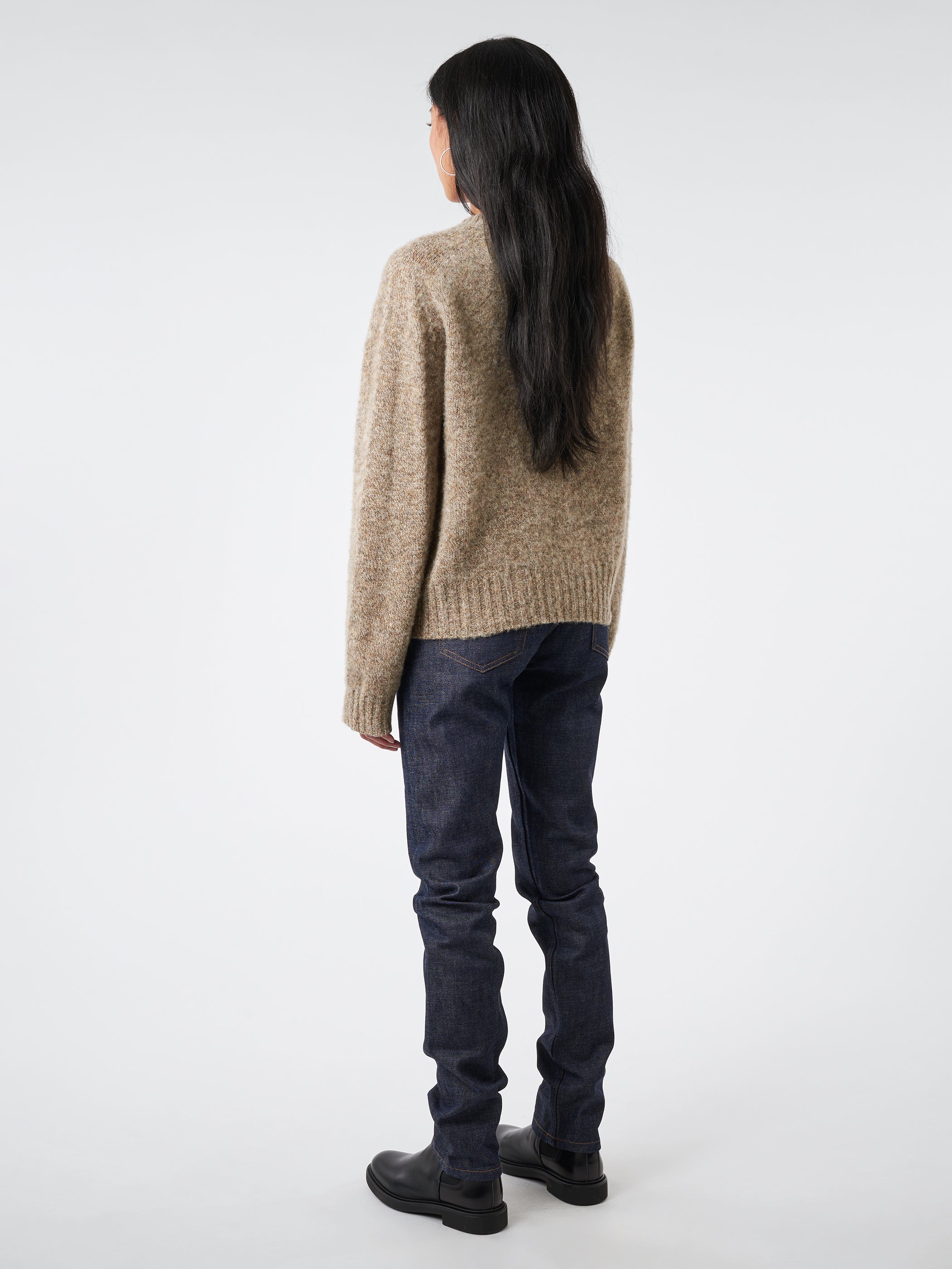 YMC - Earth Jets Crew Knit in Natural – gravitypope