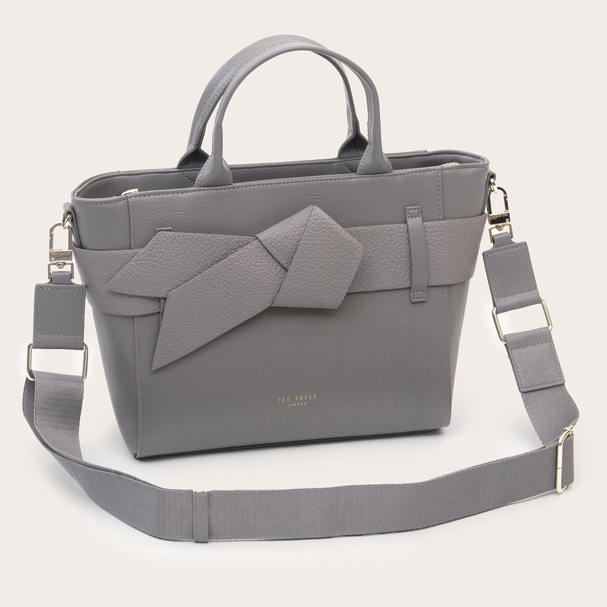 Ted Baker JIMSA Mid Grey Knot Bow Crossbody Bag | Great British