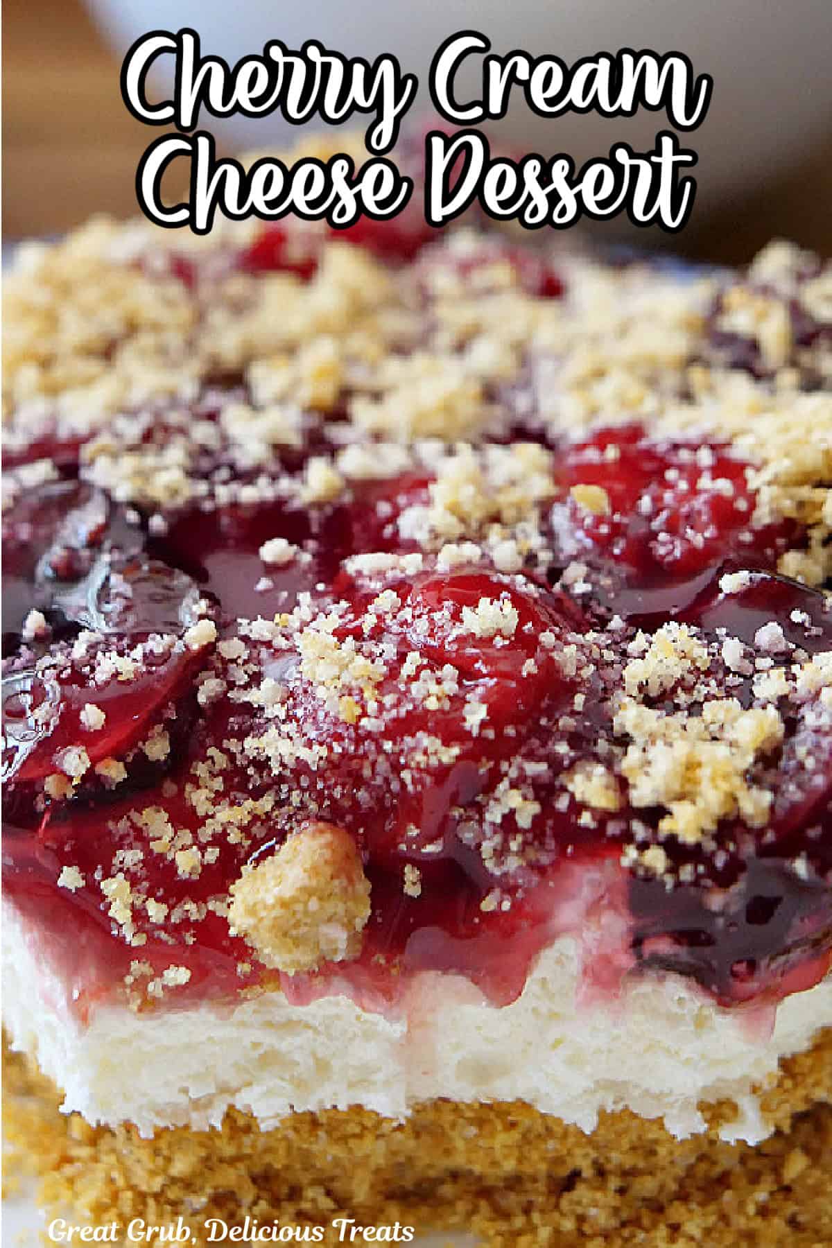 Cherry Cream Cheese Dessert - Great Grub, Delicious Treats