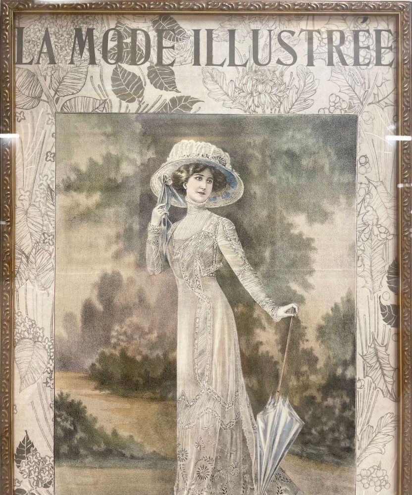 La Mode Illustree Print Nicely Framed and Matted