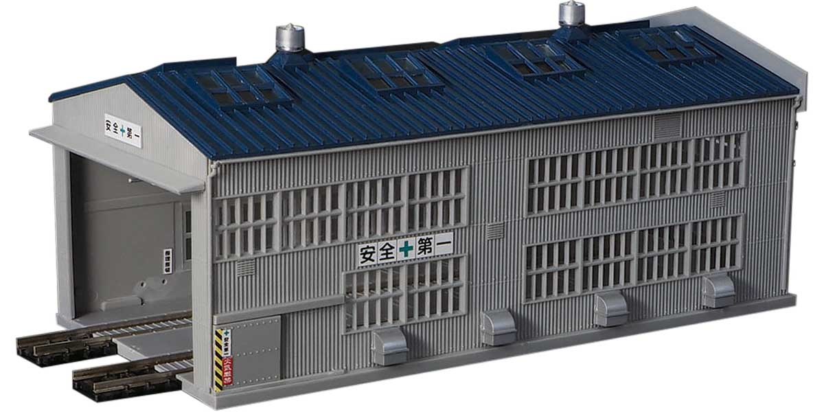 2601＞着色済み 電車庫（1棟入り）｜着色済みストラクチャー｜Nゲージ