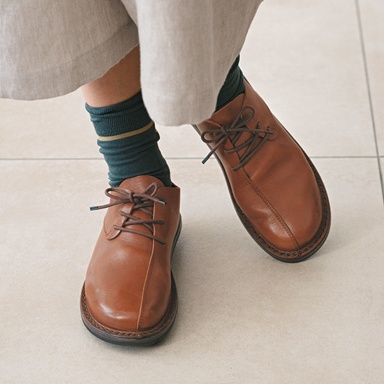 トリッペン レースアップシューズ ブラウン