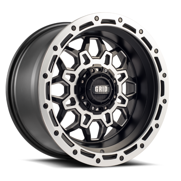 Grid GD09 22X12.0 Matte Black / Milled 5X150 ET-44 110.3CB – Grid