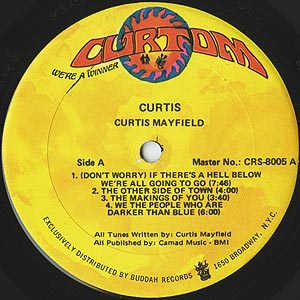 Curtis Mayfield / Curtis(LP) / Curtom 1970 USオリジナル盤 VG+/VG+
