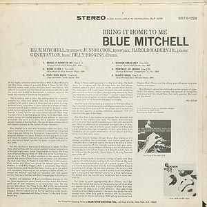 Blue Mitchell / Bring It Home To Me (LP) / Blue Note 1966 US