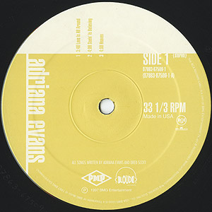 Adriana Evans / S.T.(2LP) / Loud 1997 USオリジナル盤 EX/EX