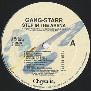Gangstarr / Step In The Arena(LP) / Chrysalis 1990 USオリジナル盤