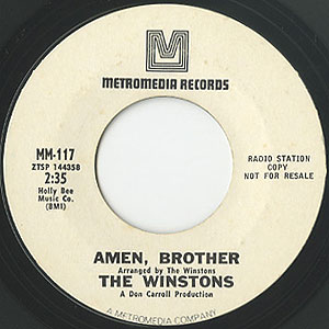 Winstons / Amen, Brother/Color Him Father(7inch) / Metromedia US