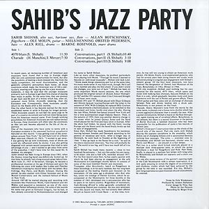 Sahib Shihab / Sahib's Jazz Party (LP) / Black Lion/Tokuma Japan