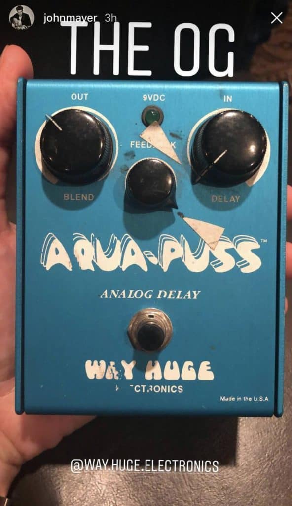 John Mayer's Way Huge Aqua Puss Analog Delay – Ground Guitar