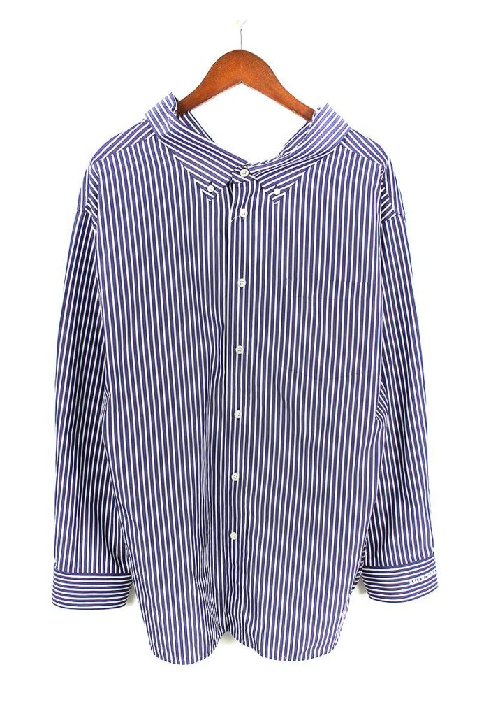 バレンシアガ BALENCIAGA 527817 TBM05 ストライプ柄オーバーサイズ