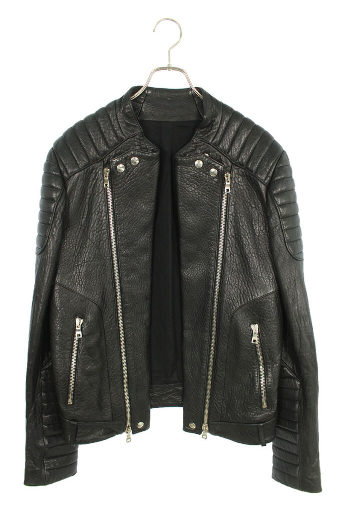 バルマン BALMAIN POHC264D461 バイカーライダースレザージャケット の