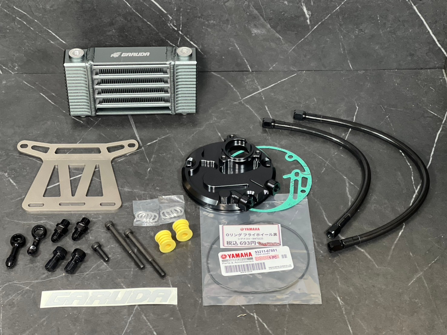 GARUDA 5段ストレート オイルクーラー｜シグナスX・BW'S125対応