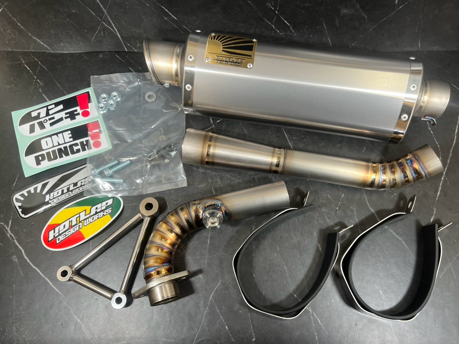 KN企画×HOTLAP チャンピオンマフラー Ver.3｜シグナスX1〜5型対応 チタン製