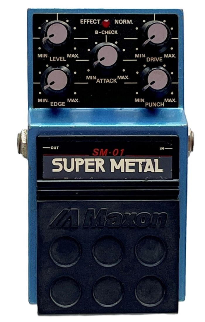 Maxon SM-01 Super Metal (1980s) Pedal Settings - Guitar Chalk