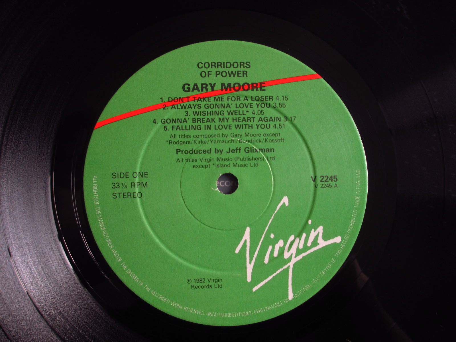 Gary Moore / Corridors Of Power - Guitar Records