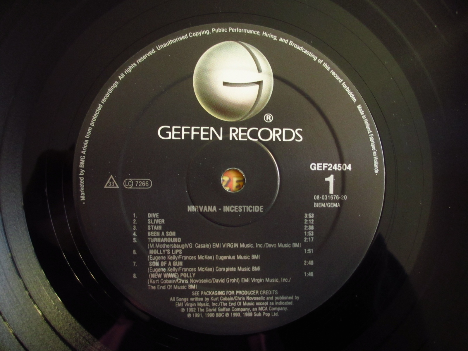 ⭐️Nirvana / Incesticide - Guitar Records