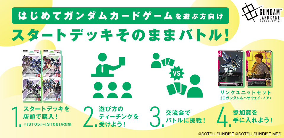 スタートデッキそのままバトル！[ST07][ST08] | GUNDAM CARD GAME 公式