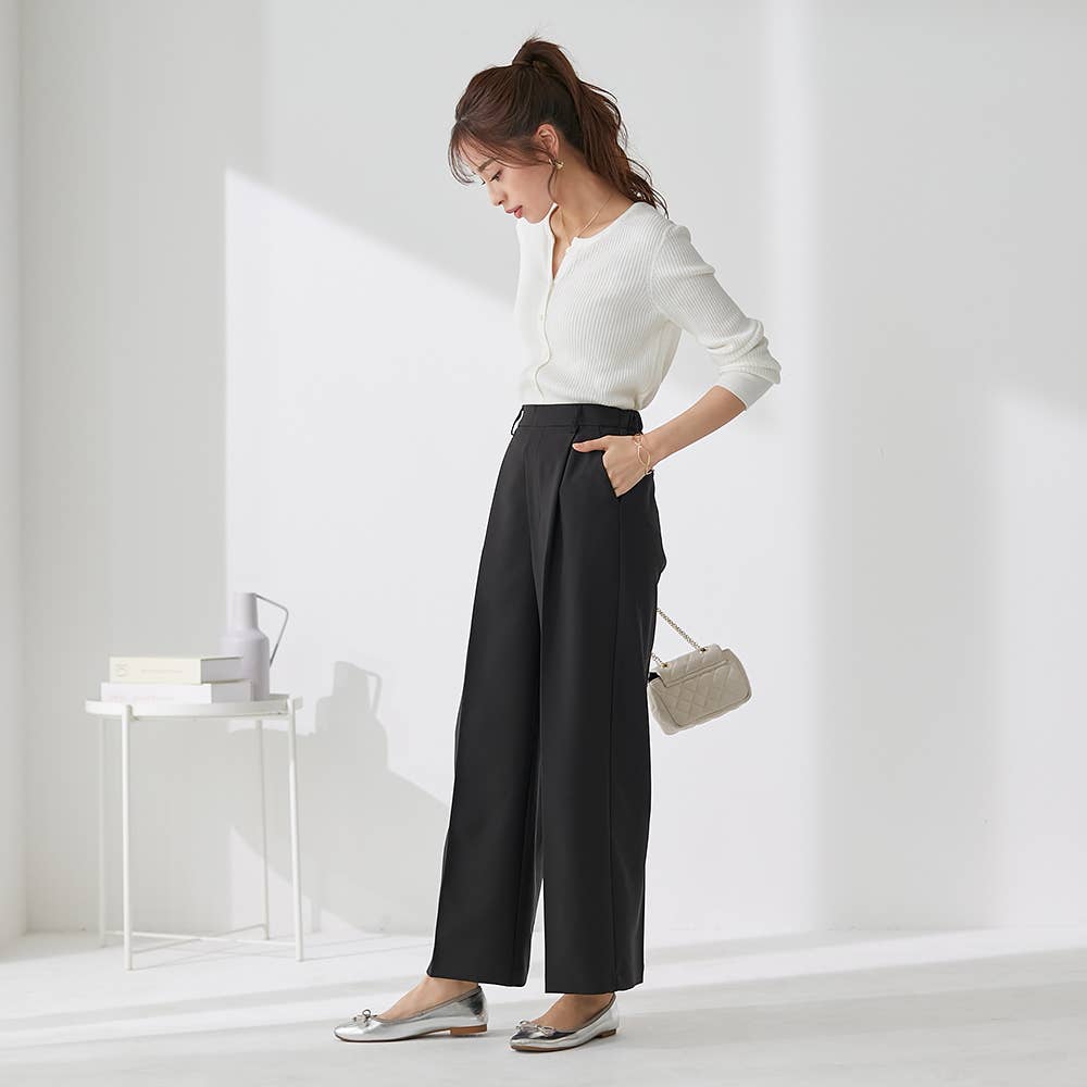 イチオシ】ワイドパンツ【SALE】 TZV65K :レディース パンツ・ズボン