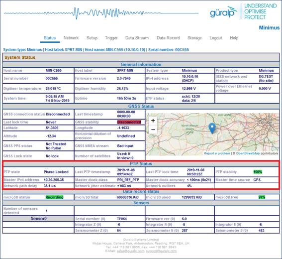 MAN-MIN-0001 - Güralp Minimus - Technical Manual