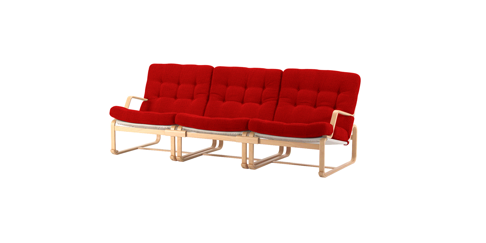 天童木工 低座イス エヌシー/ワインレッド | D&DEPARTMENT