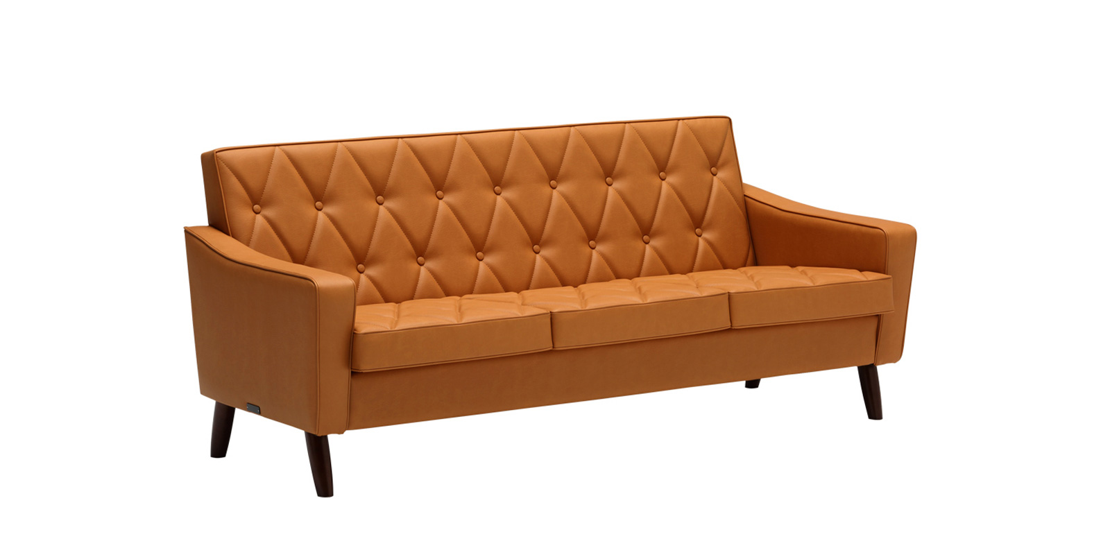 カリモク60 ロビーチェア 3シーター・リーベルブラウン | D&DEPARTMENT