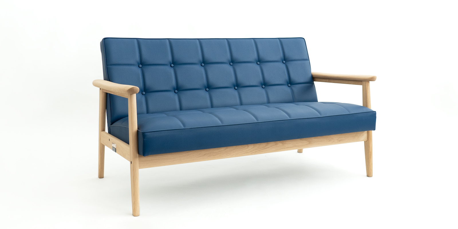 sold out】カリモク60 Kチェア 2シーター・グランブルー（D&DEPARTMENT