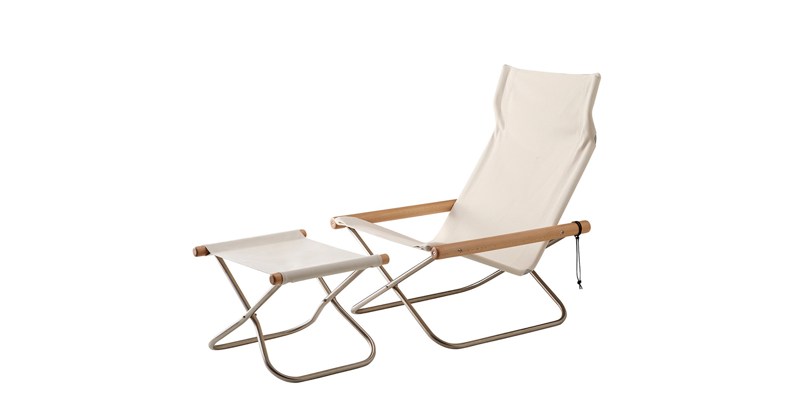 ニーチェアエックス オットマン・ナチュラル × ホワイト | D&DEPARTMENT