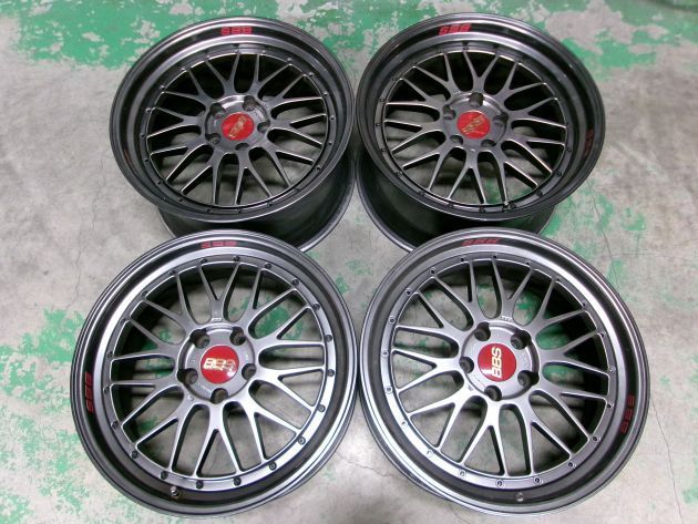 19インチのBBS LMを激深リム加工+リム/ディスクをDB仕様に塗装｜アルミ