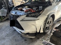 レクサスNXフロント周り破損！修理期間重視でパーツ新品交換修理！｜傷