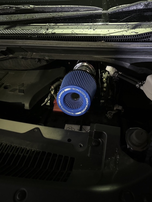 デリカ D:5にZERO1000パワーチャンバーとJAOSマフラーを取り付け