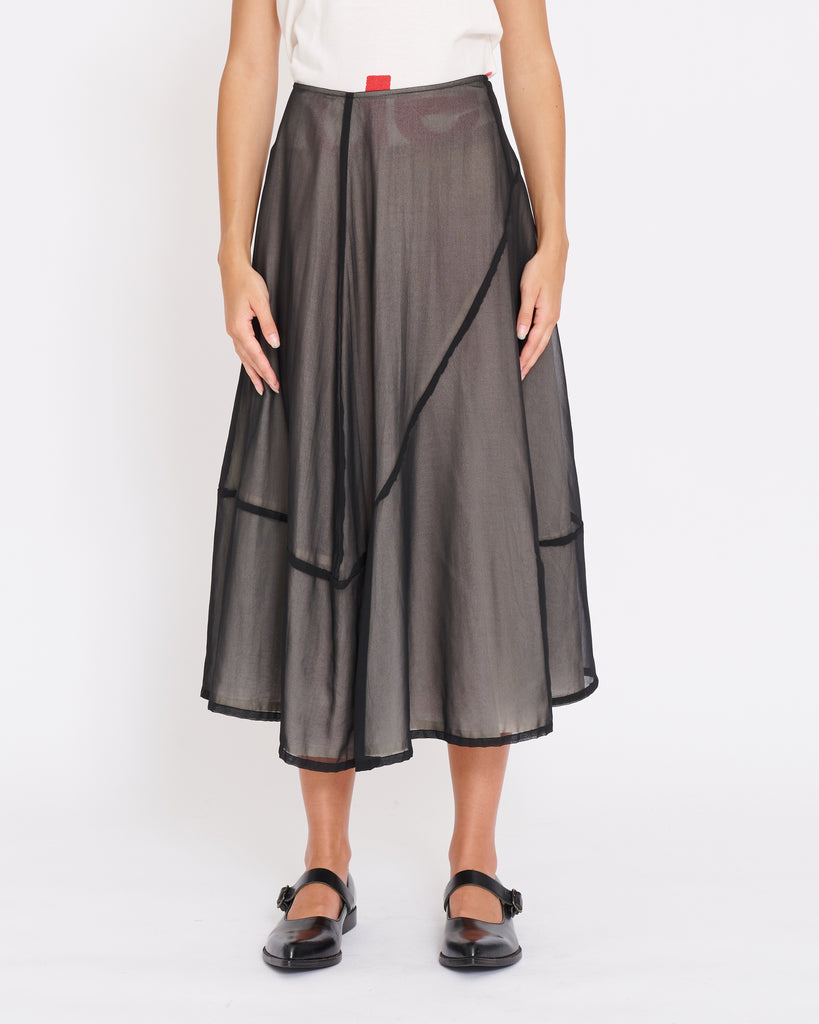 COMME des GARÇONS Tricot sheer double layered skirt – dot COMME
