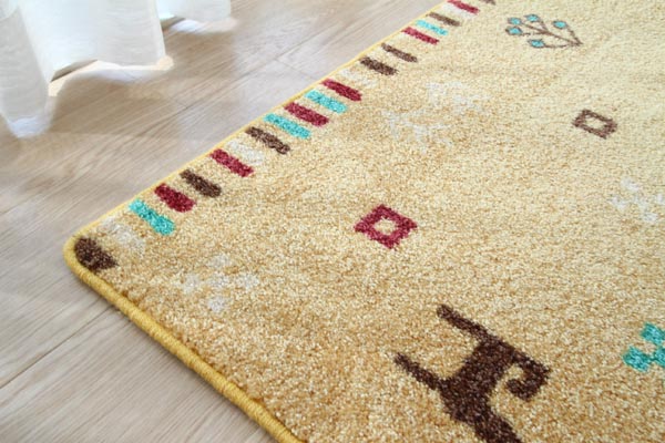 パズ ギャッベデザインキッチンマット | ラグマット・玄関マットの通販