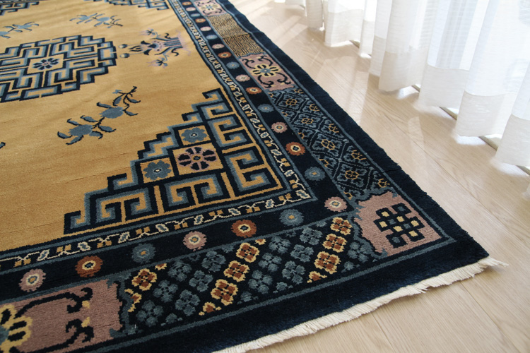 寧夏緞通 ＃YSAL739 140×210cm | ラグマット・玄関マットの通販